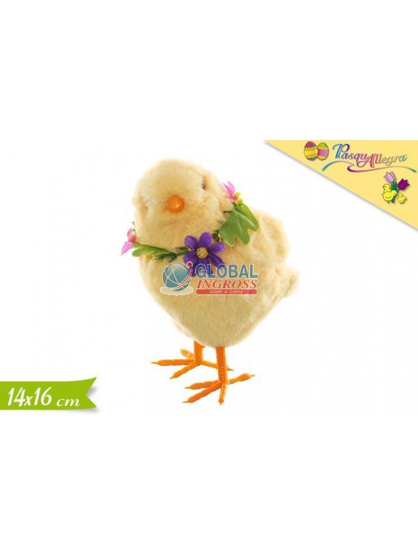 PULCINO IN PIEDI GIALLO16cm