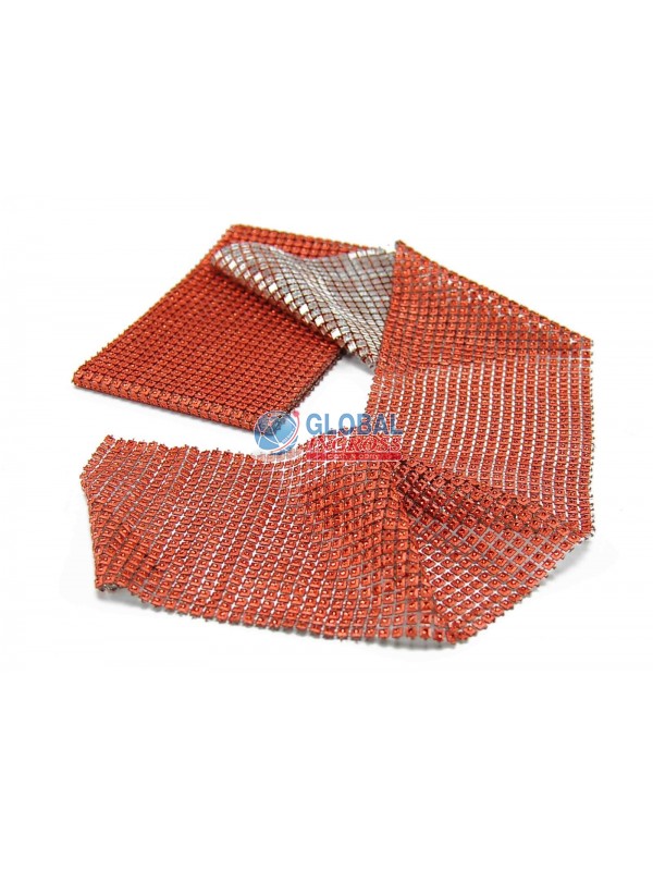 NASTRO STRASS ROSSO cm12x1,5mt