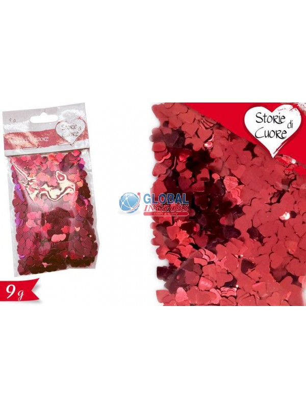 CORIANDOLI CUORI ROSSI