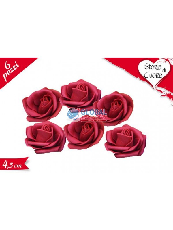 BUSTA ROSE 6pz ROSSO