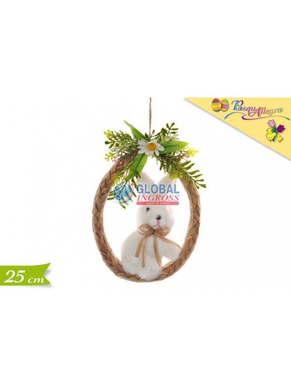 GHIRLANDA C/CONIGLIO 25cm