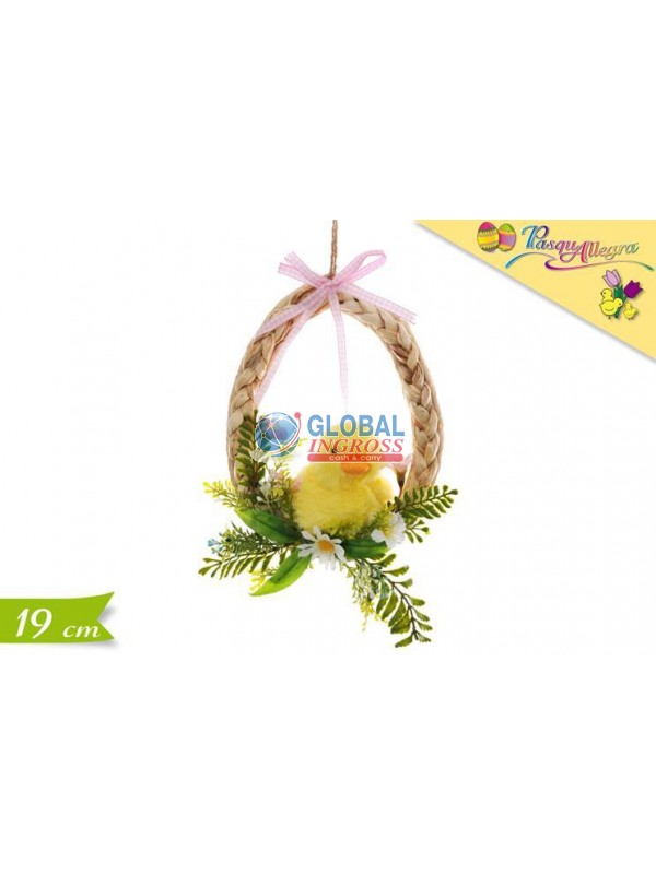 GHIRLANDA CON PULCINO 19cm