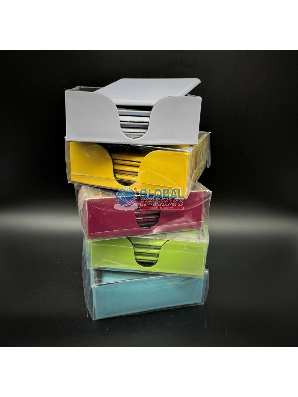 SOTTOBICCHIERI 6pz QUADRATI COLOR