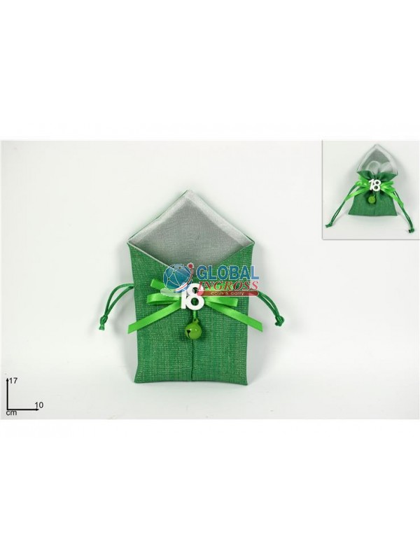 SACCHETTO 18 ANNI C/CAMPANELLINO 10x17