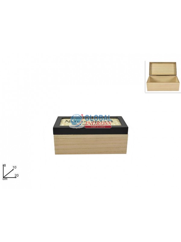 PORTAOGGETTI LEGNO C/COPERCHIO