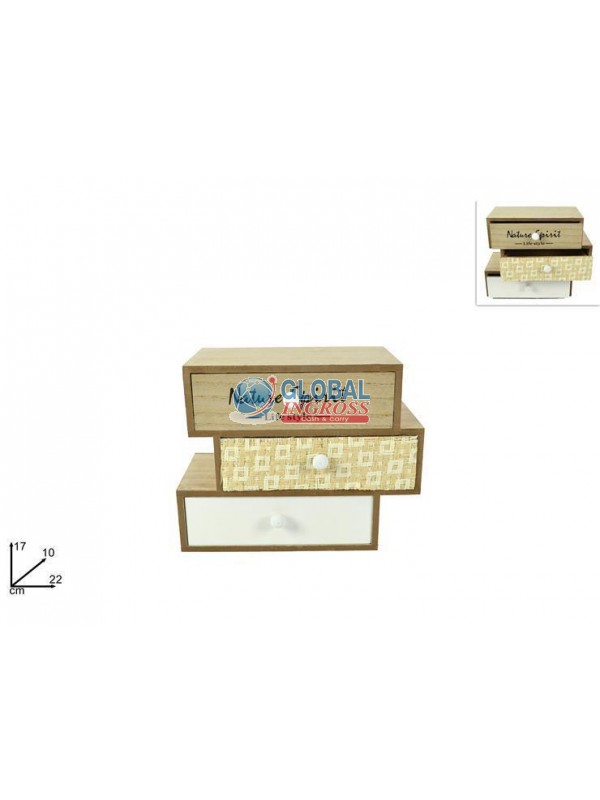 MOBILETTO LEGNO 3 CASSETTI