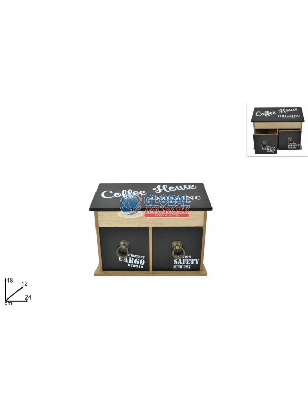 MOBILETTO LEGNO 2 CASSETTI