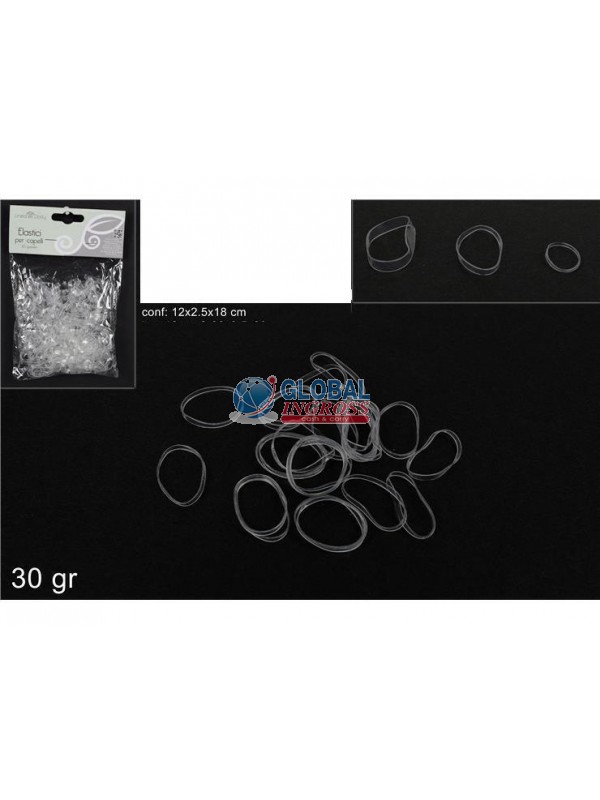 ELASTICI CAPELLI TRASPARENTI 3 misure