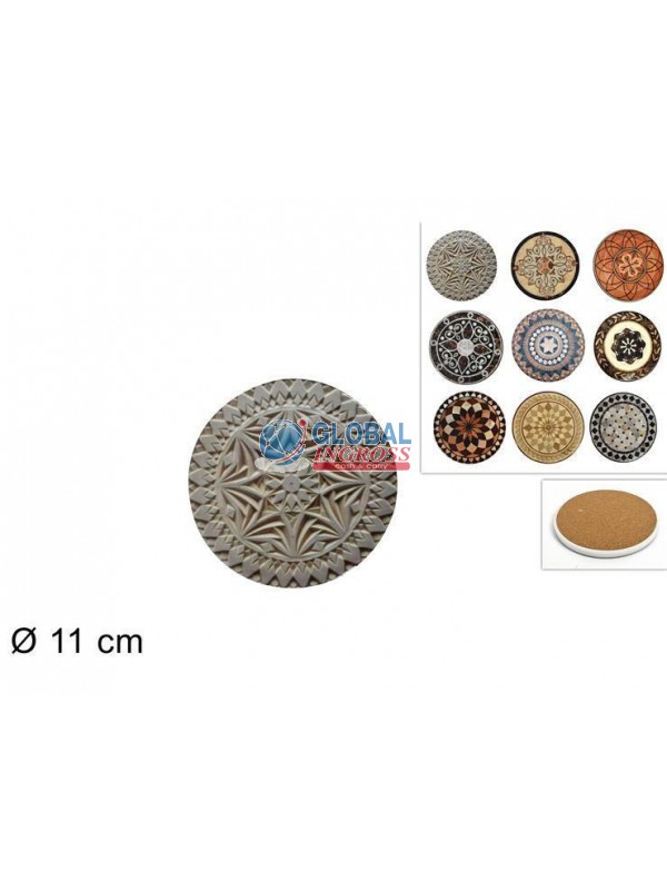 SOTTOBICCHIERE TONDO 11cm BASE SUGHERO