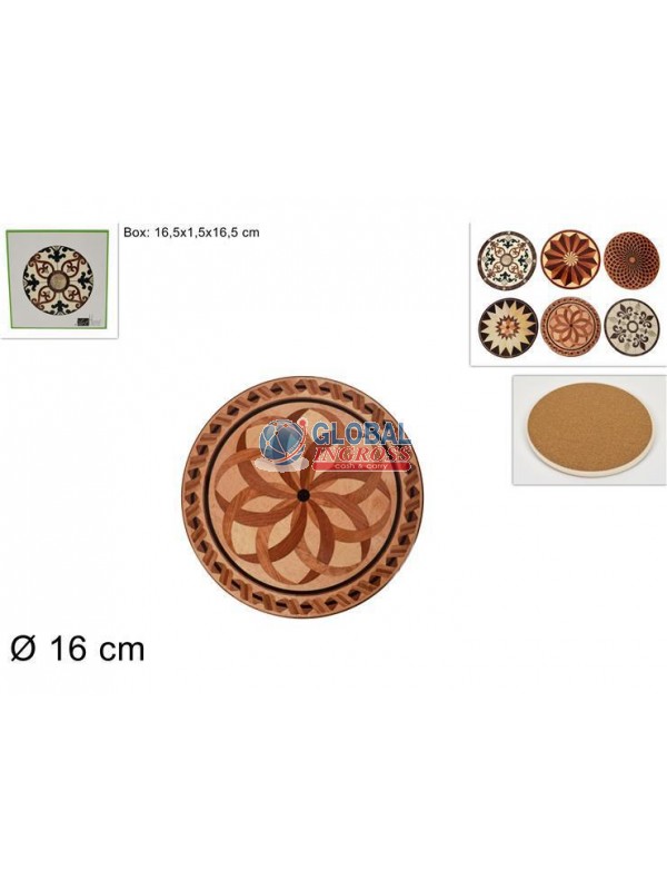 SOTTOPENTOLA TONDO 16cmBASE SUGHERO