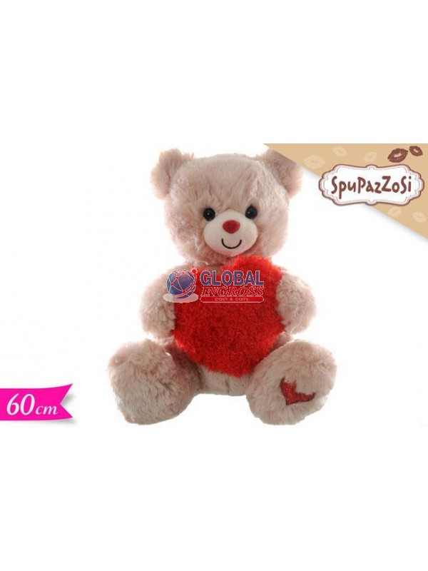 PELUCHE ORSO C/CUORE 60cm