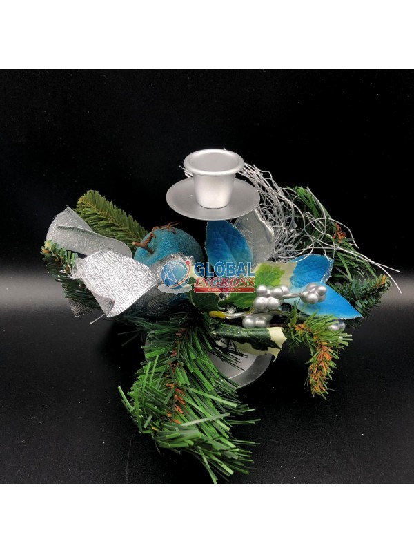 P/CANDELA 1 POSTO METALBLU/SILVER