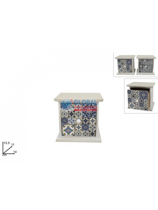 MOBILETTO LEGNO MAIOLICA