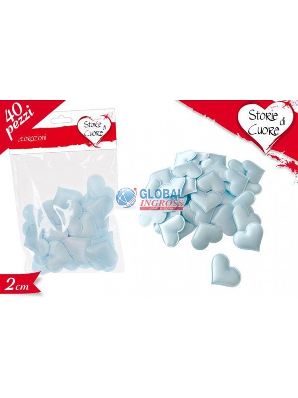 BUSTA CUORICINI CELESTETESSUTO 40pz