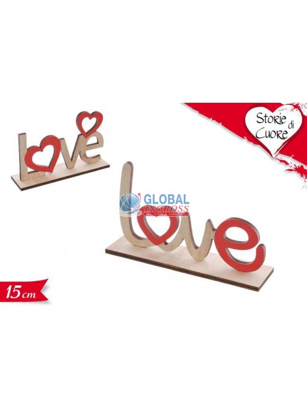 SCRITTA LOVE LEGNO ASS.15cm