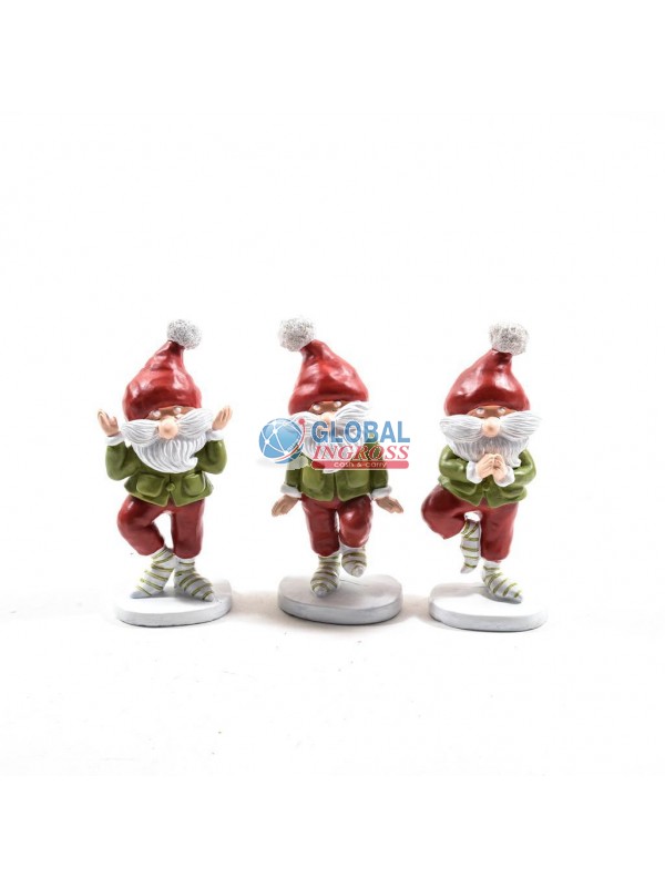 BABBO NATALE RESINA 16cm