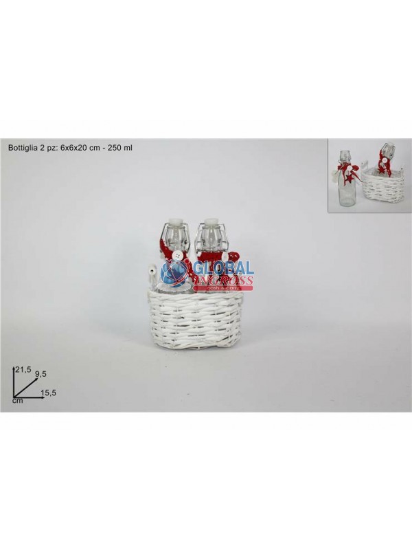 CESTO VIMINI C/2 BOTTIGLIE
