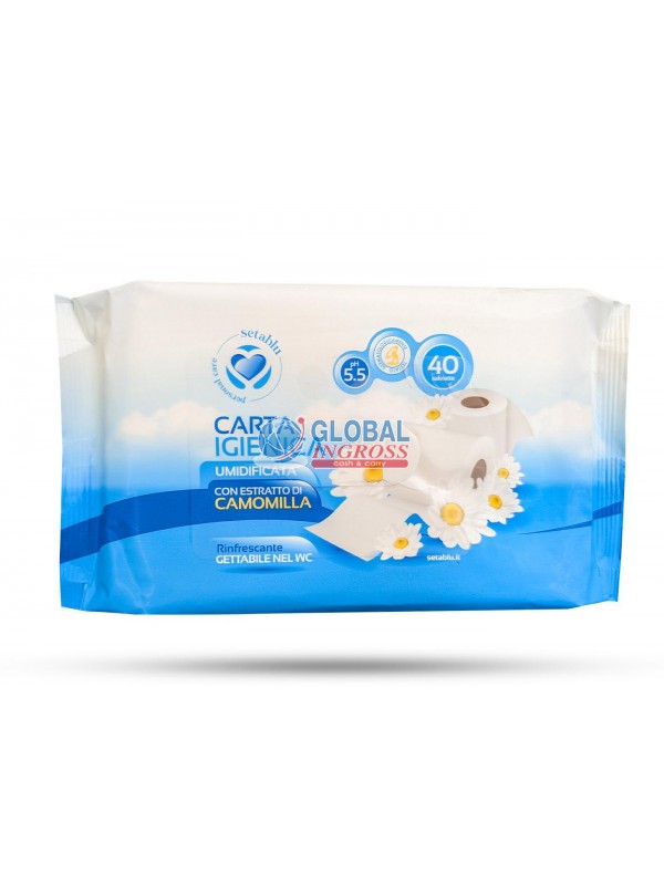 SALVIETTINE CARTA IGIENICA UMIDIFICATA 40pz.