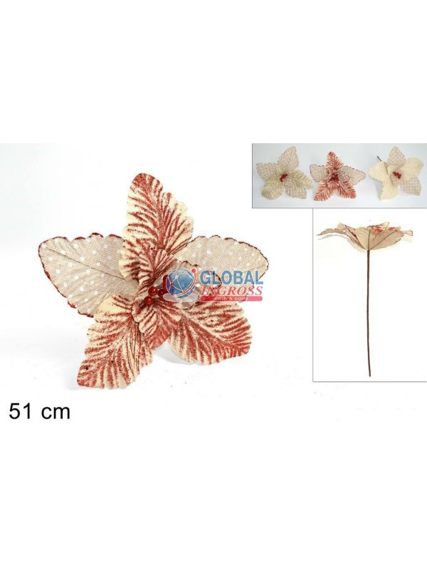 STELO POINSETTIA JUTA 3COL.