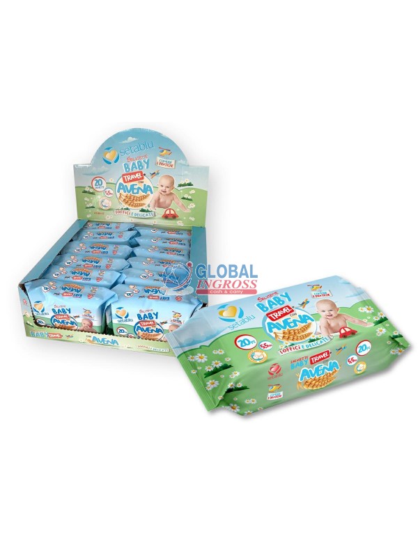 SALVIETTINE BABY TRAVELAVENA 20pz