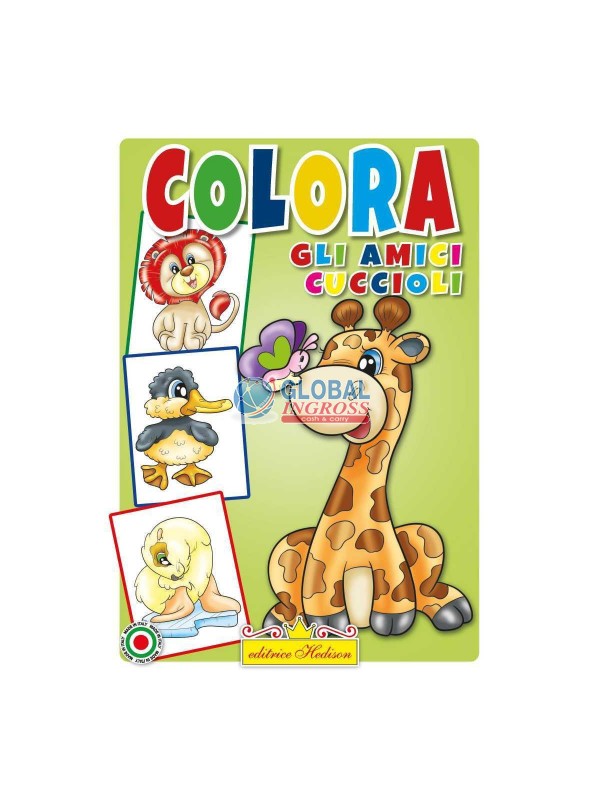 LIBRO COLORA AMICI CUCCIOLI