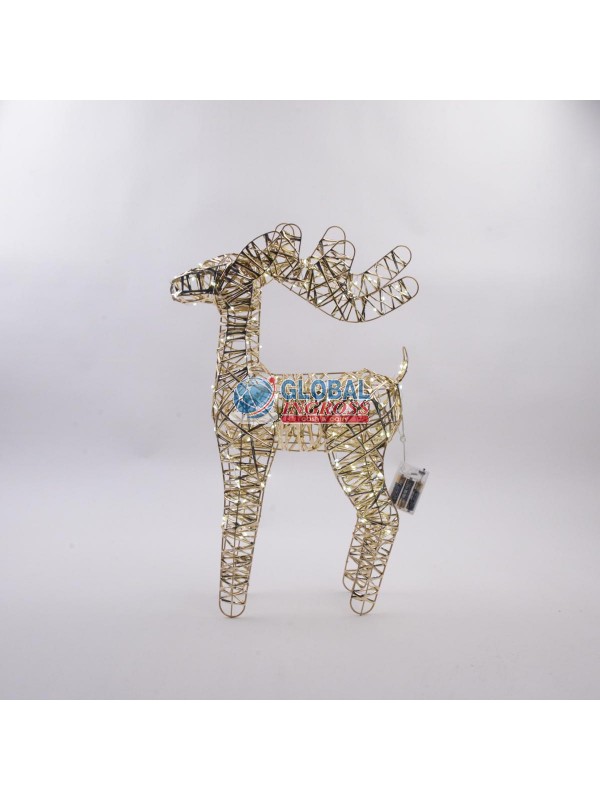 RENNA ORO METALLO 60cm C/100 LUCI