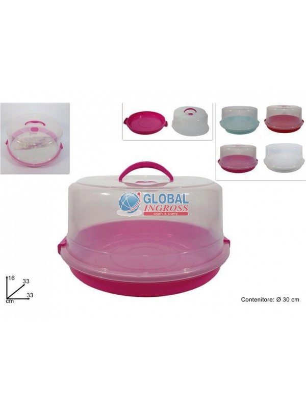 CONTENITORE PORTATORTA 30cm TONDO
