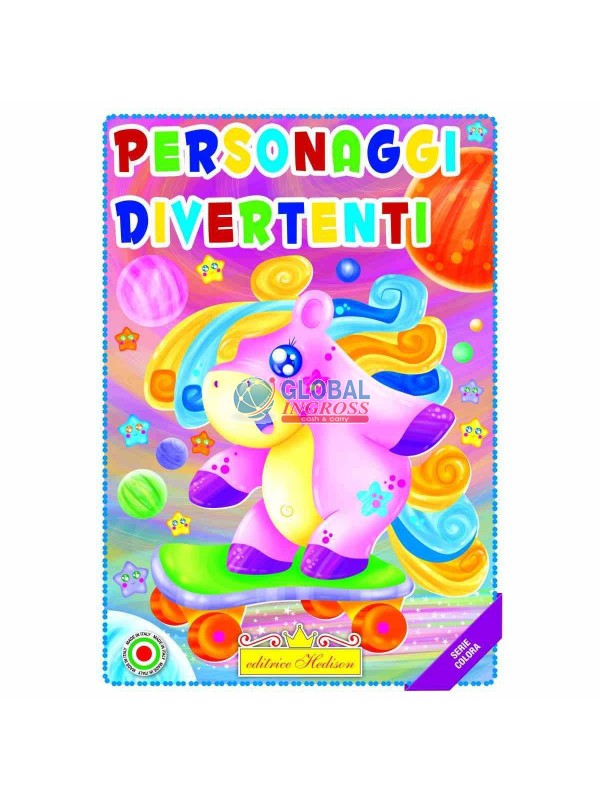 LIBRO COLORA PERSONAGGIDIVERTENTI.