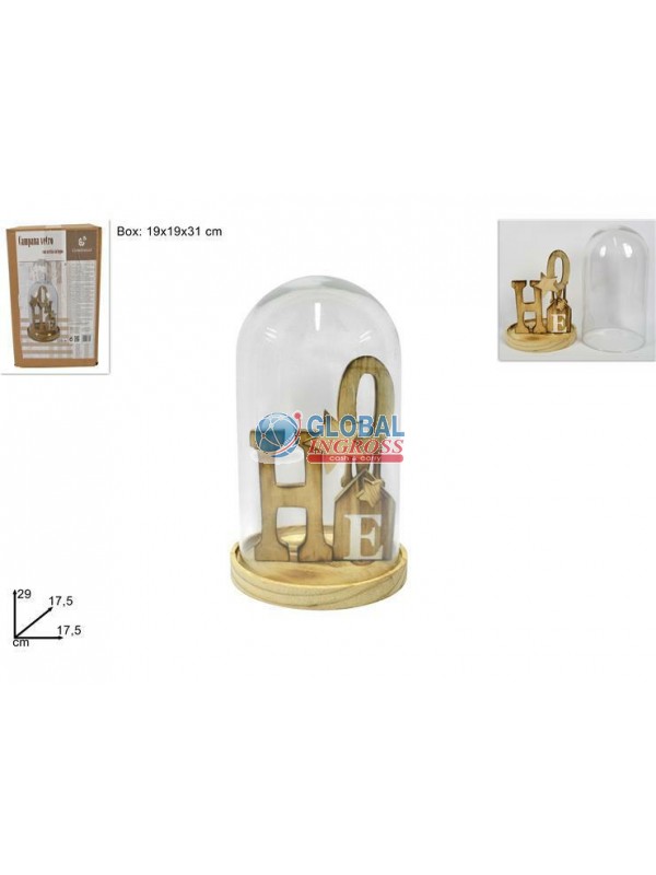 SCRITTA LEGNO C/CAMPANAVETRO