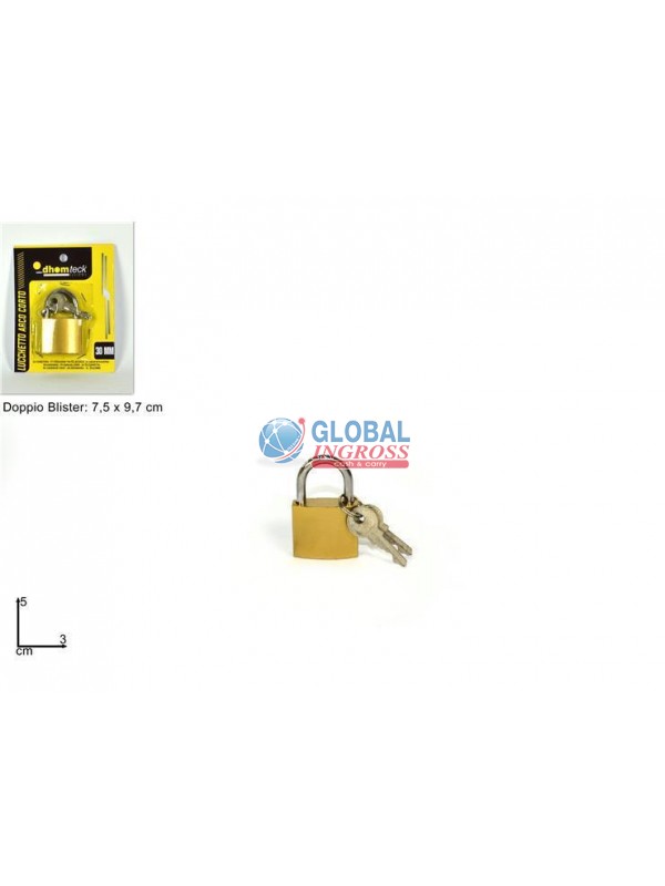 LUCCHETTO 30mm ARCO CORTO