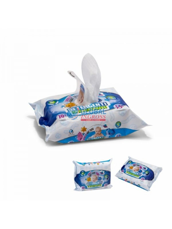 SALVIETTINE BABY TRAVELIGIENIZZANTI 20pz