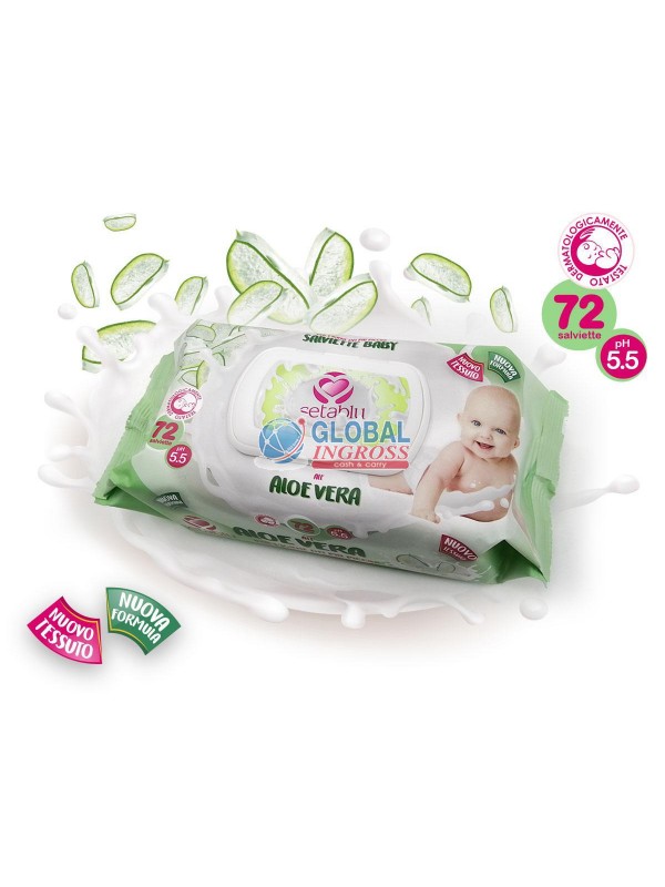 SALVIETTINE BABY ALOE VERA 72pz.