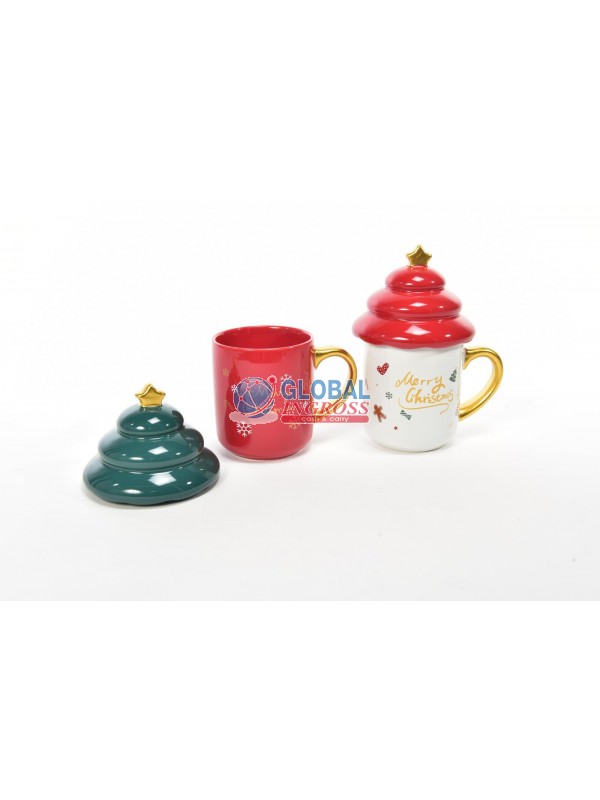 TAZZA NATALE 450ml C/COPERCHIO ASS.