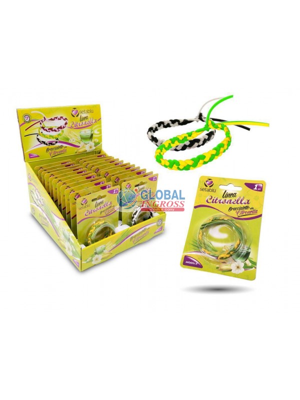 BRACCIALE ANTIZANZARE TRECCIA COL.ASS.
