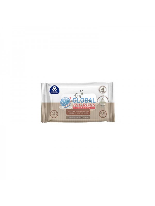 SALVIETTINE STRUCCANTI 40pz LATTE ASINA