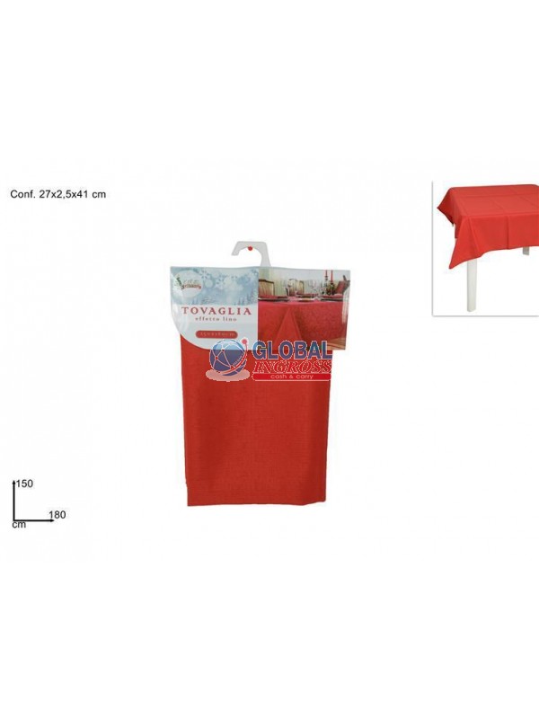 TOVAGLIA ROSSA 150x180 EFFETTO LINO