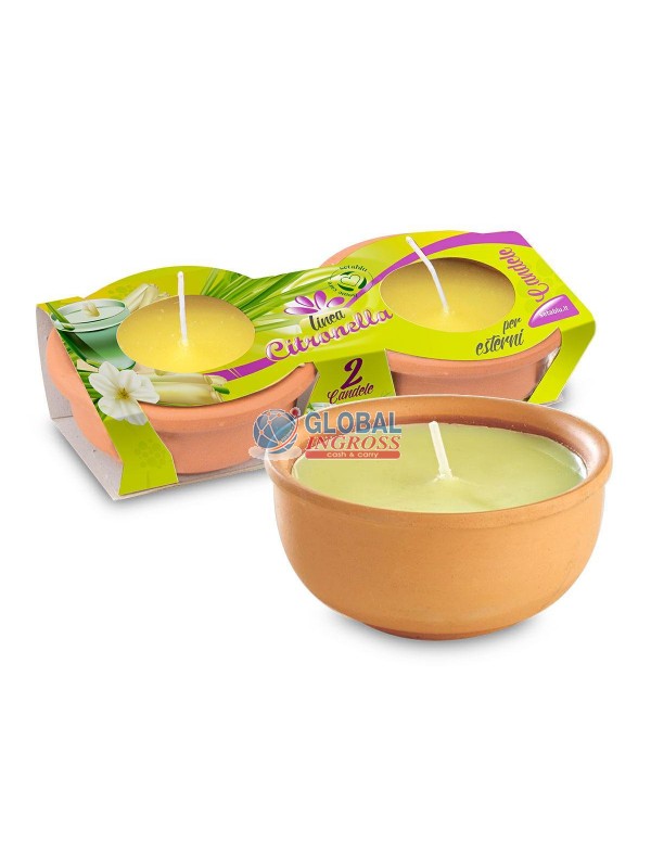 CITRONELLA IN TERRACOTTA 2pz
