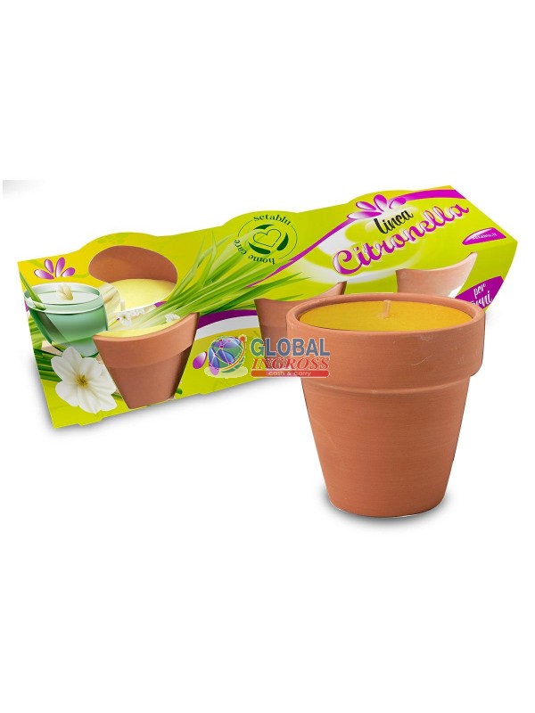CITRONELLA IN TERRACOTTA 3pz