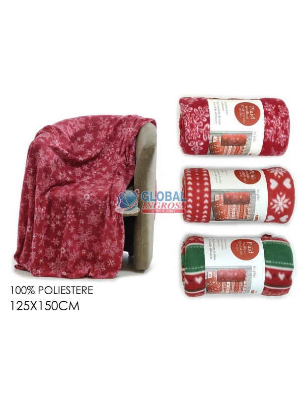 PLAID NATALE 125x150 ASS.
