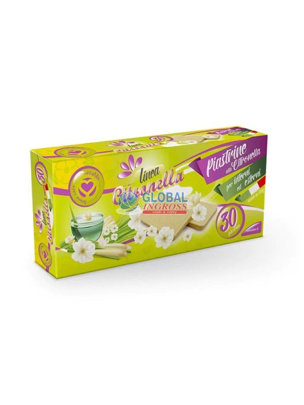 PIASTRINE CITRONELLA ANTIZANZARE 30pz