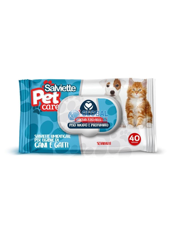SALVIETTINE PETS 40pz C/POP UP.