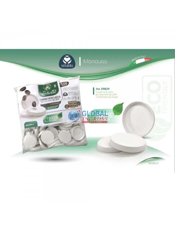 COPERCHI BICCHIERINI CAFFE' 100pz CARTONCINO