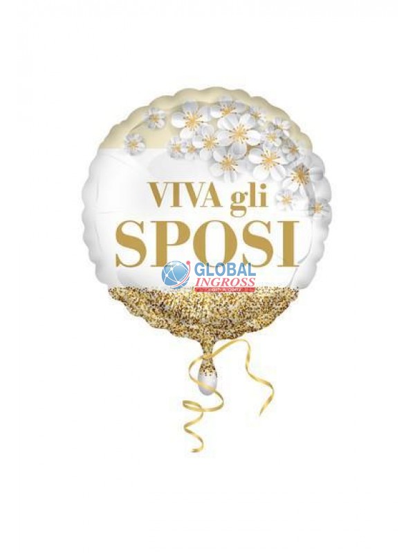 MYLAR 45cm SPOSI GLITTER