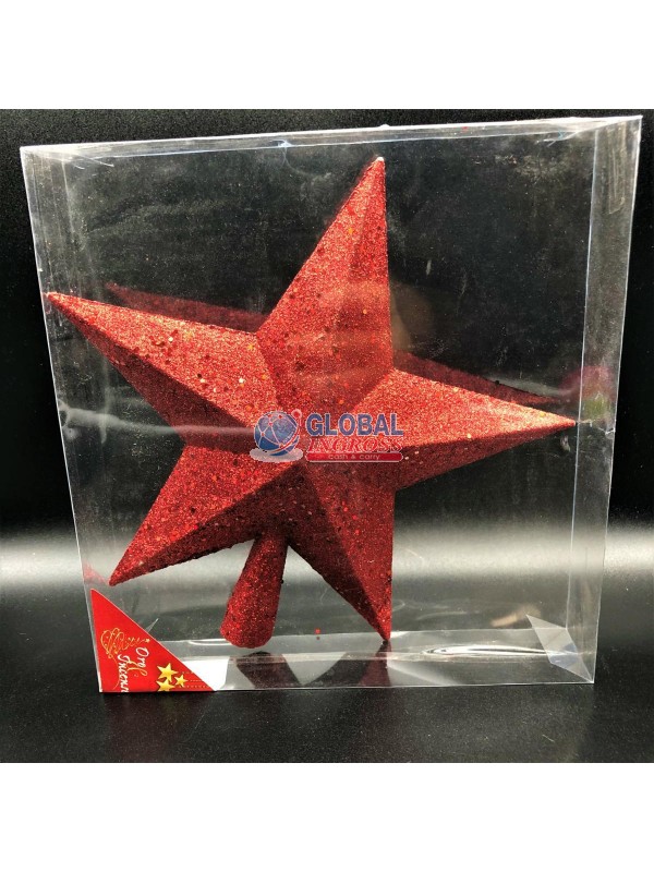 PUNTALE STELLA ROSSO 24cm