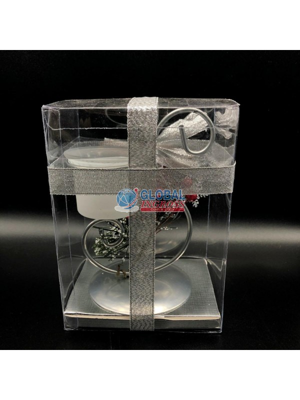 P/CANDELA METALLO C/RAMETTO