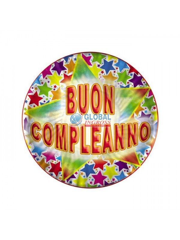 PIATTI STARDUST B.COMPLEANNO