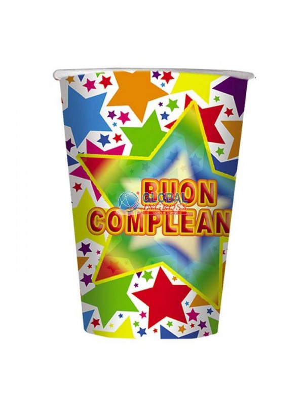 BICCHIERI STARDUST BUONCOMPLEANNO