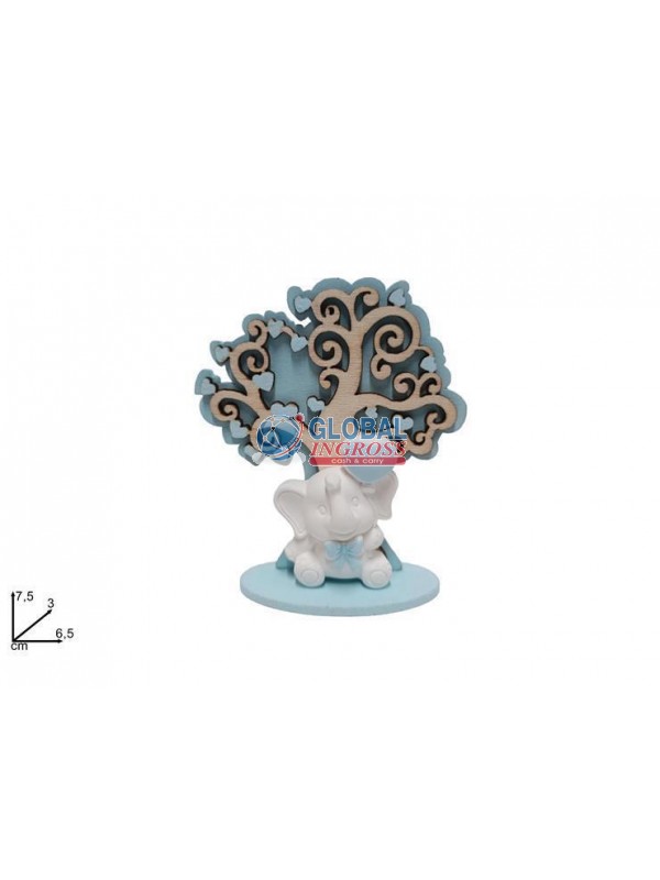 ELEFANTINO CELESTE C/ALBERO VITA