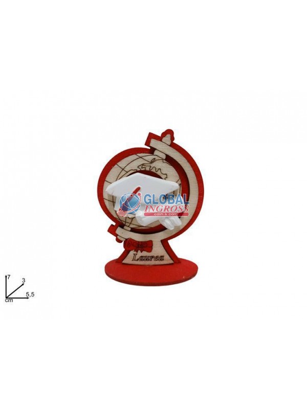 RICORDO LAUREA LEGNO 7cm