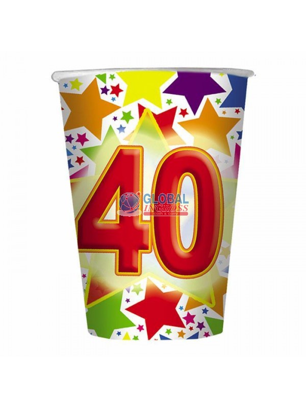 BICCHIERI STARDUST 40 10pz